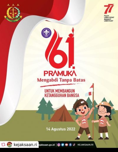 Selamat Memperingati Hari Pramuka Ke 61 PRAMUKA Mengabdi Tanpa Batas